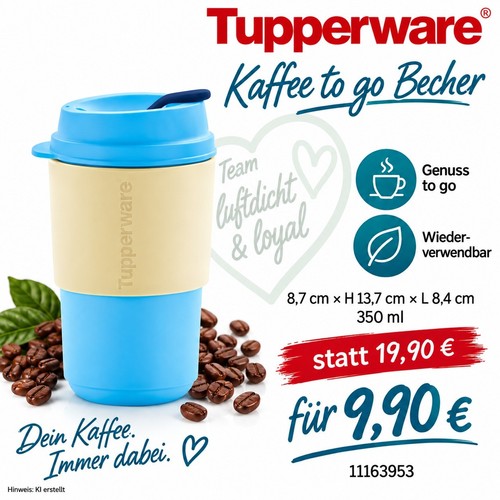 Tupperware kaffee becher - to, go